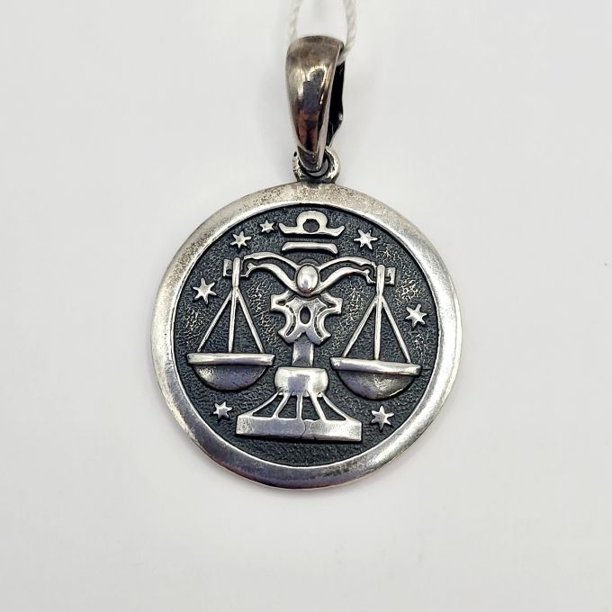 Срібний знак зодіаку "Терези" 53087