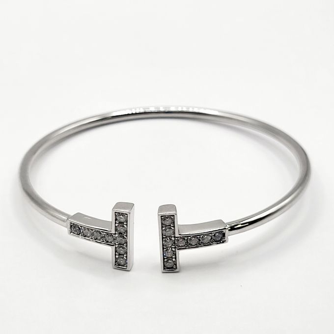 Срібний жорсткий браслет "Tiffany" 51175