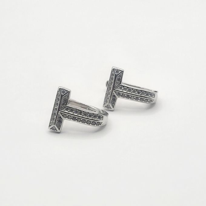 Срібні сережки в стилі "Tiffany"" 51916
